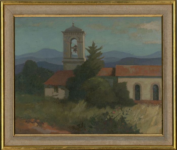 Ken Symonds (1927-2010) - Fine 1987 Oil, Les Arcs, Provence
