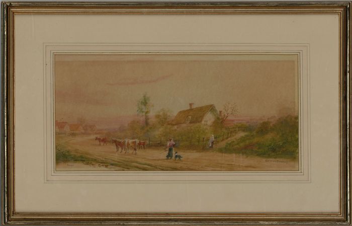 Norman Bradley (fl.1906-1914) - Early 20th Century Watercolour, Home