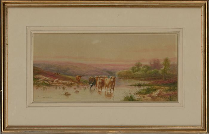 Norman Bradley (fl.1906-1914) - Early 20th Century Watercolour, Wanderers of Eve
