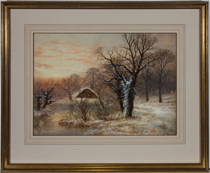 William Bidwell Henley (1839-1887) - 19th Century Watercolour, Mill Nr Hereford