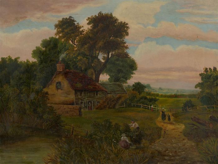 K.L.H - 1893 Oil, A Summer Evening