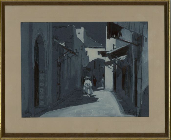 Sarabia - 1972 Gouache, Tetouan, Morocco
