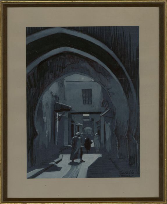 Sarabia - 1972 Gouache, Tetouan