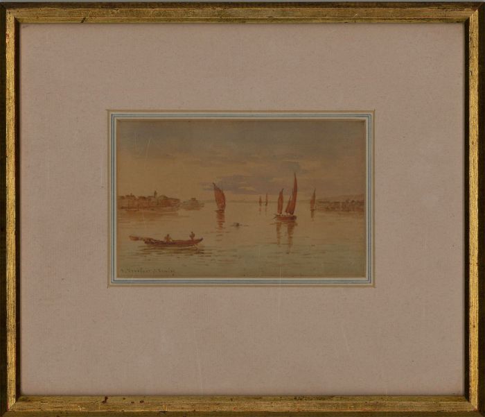 Johannes Vervloet (1790-1869) - Mid 19th Century Watercolour, Venice