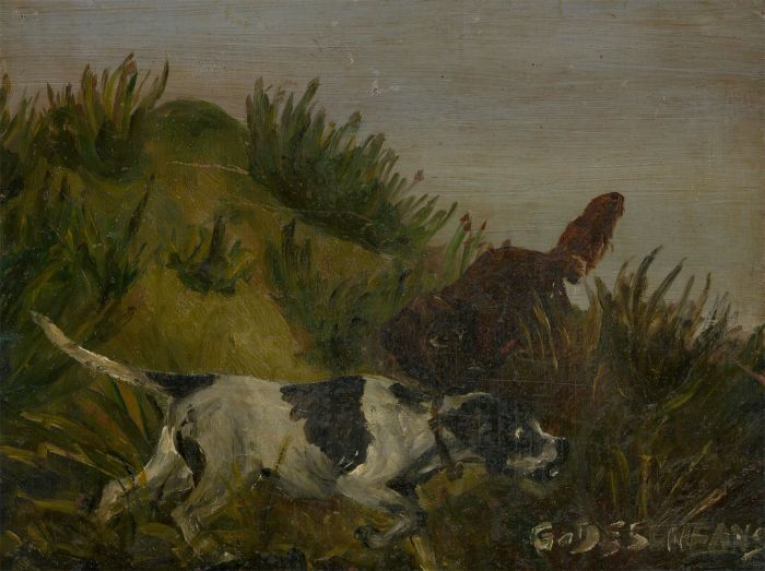 G. Desenfans - Late 19th Century Oil, Hunting Dogs