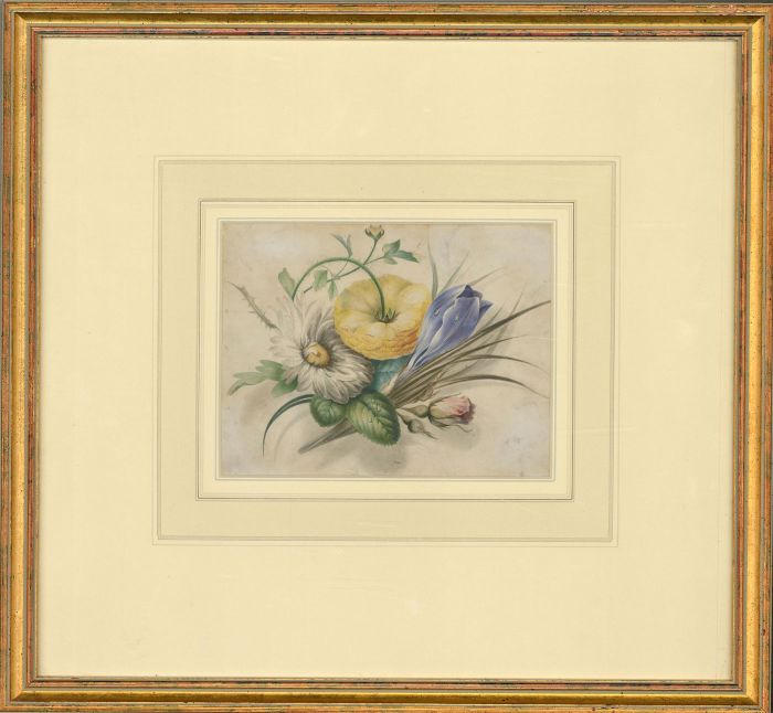 Follower of James Holland (1799–1870) - 19th Century Watercolour, Flowers