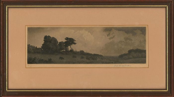Joseph Kirkpatrick (1872-1936) - Early 20th Century Aquatint, Sheep Grazing