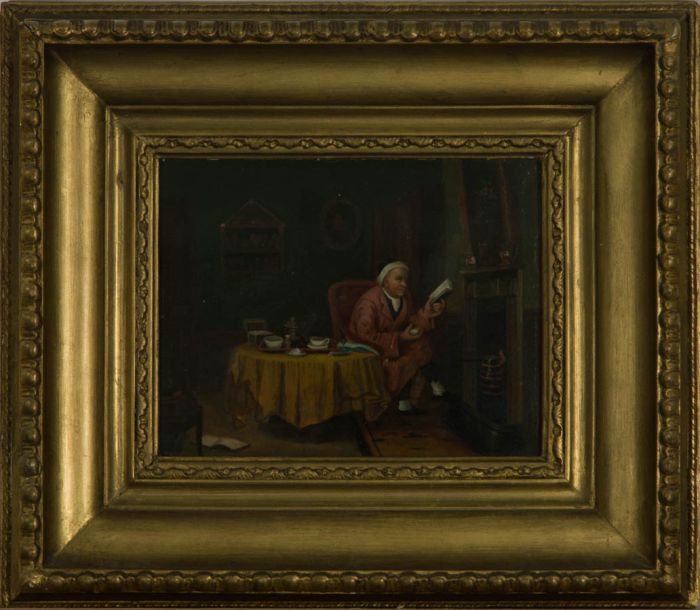 19th Century Oil - Gentleman In The Parlour