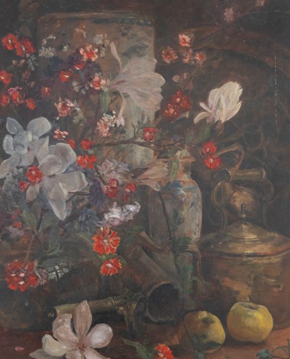 Early 20th Century Oil - Magnolia With Apples