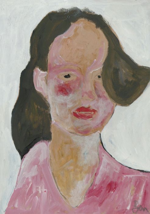 Ben Carrivick - Signed Contemporary Oil, Woman in Pink
