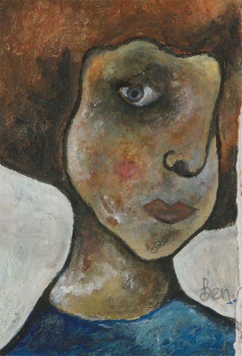 Ben Carrivick - Contemporary Oil, Study of a Woman