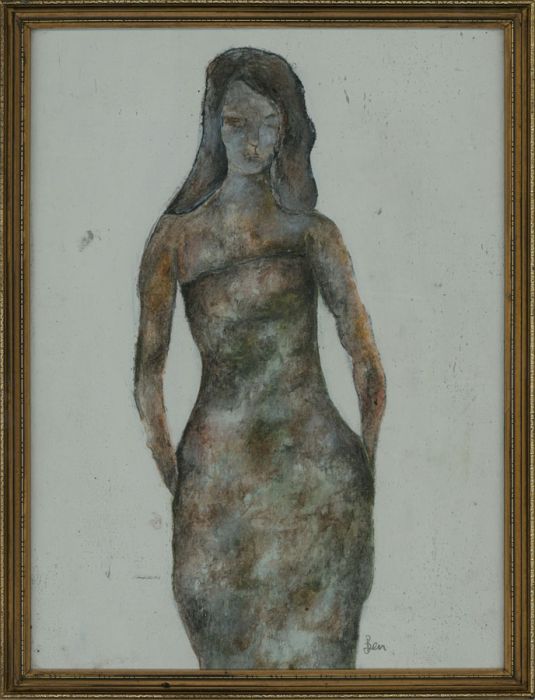 Ben Carrivick - Signed & Framed Contemporary Oil, Portrait Woman