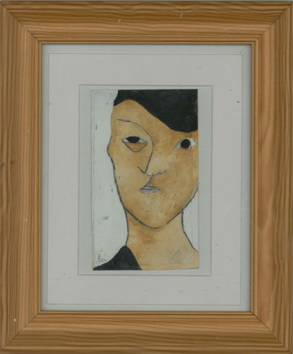 Ben Carrivick - Signed & Framed Contemporary Oil, Portrait of a Male