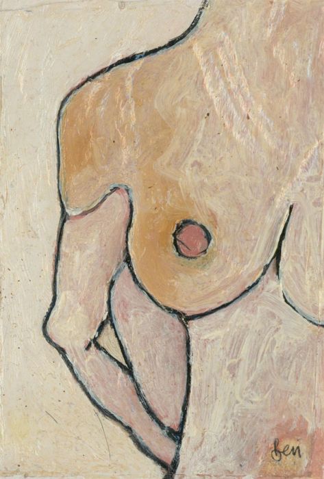 Ben Carrivick - Contemporary Oil, Nude Study
