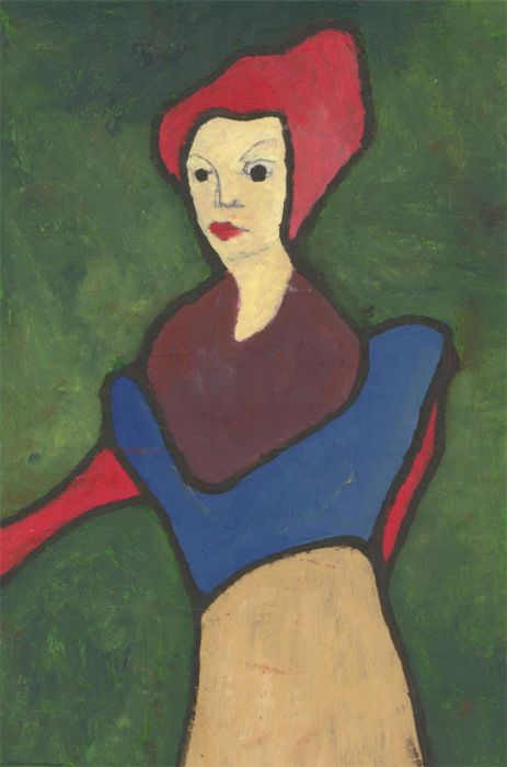 Ben Carrivick - Signed Contemporary Oil, Little Red Riding Hood