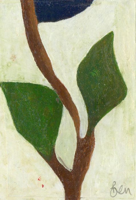 Ben Carrivick - Contemporary Oil, Blue Flower