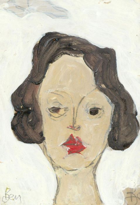 Ben Carrivick - Contemporary Oil, Head Study of a Lady