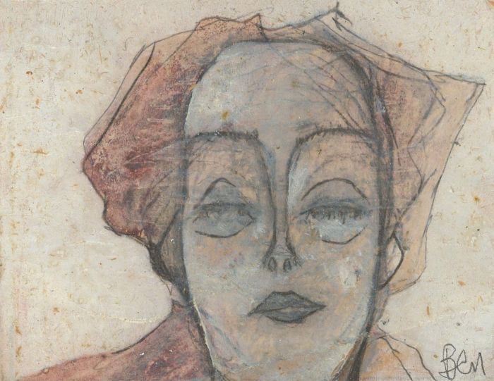 Ben Carrivick - Contemporary Oil, Sleeping Head Study