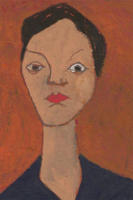 Ben Carrivick - Signed Contemporary Oil, Brown Portrait Study