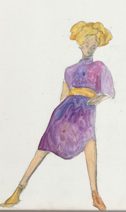 Ben Carrivick - Contemporary Oil, Dancing in Purple