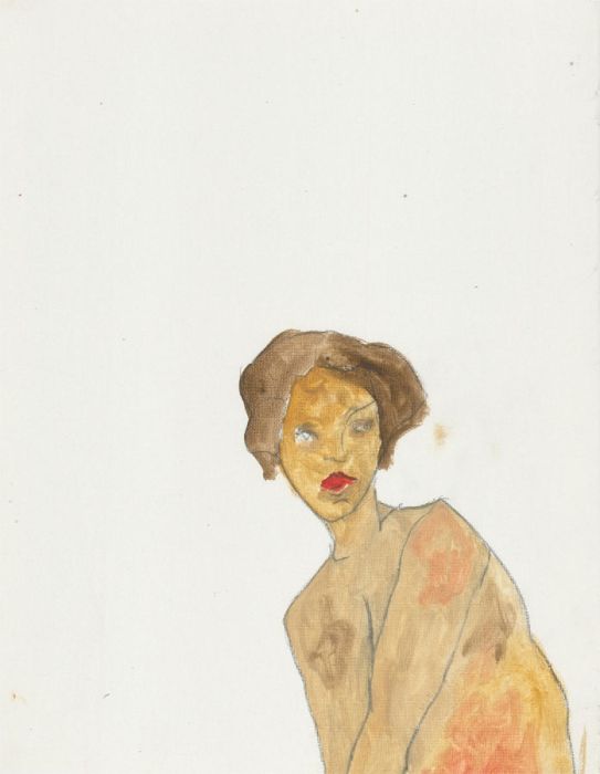 Ben Carrivick - Contemporary Oil, Standing Female Nude II