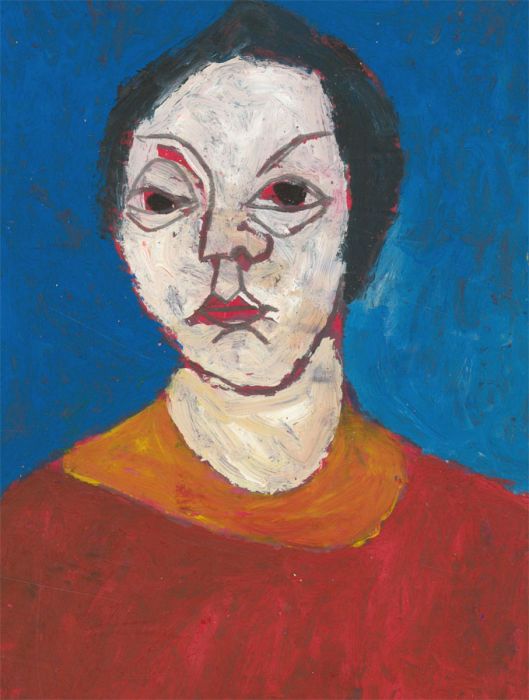 Ben Carrivick - Signed Contemporary Oil, Abstracted Portrait Study XXV