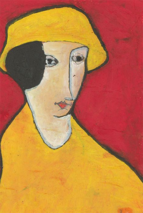 Ben Carrivick - Signed Contemporary Oil, Abstracted Portrait Study XXXI