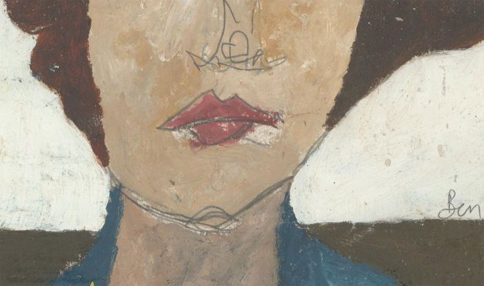 Ben Carrivick - Signed Contemporary Oil, A Womans in Blue