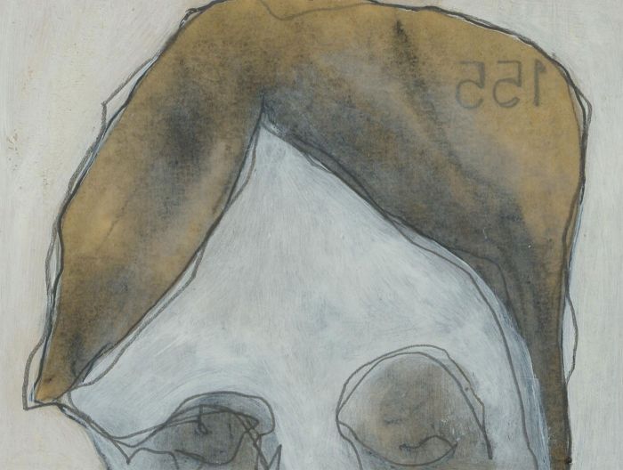 Ben Carrivick - Set of Four Contemporary Mixed Media Drawings, Figure Shapes