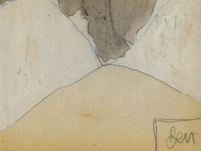 Ben Carrivick - Set of Three Contemporary Mixed Media Drawings, Shapes