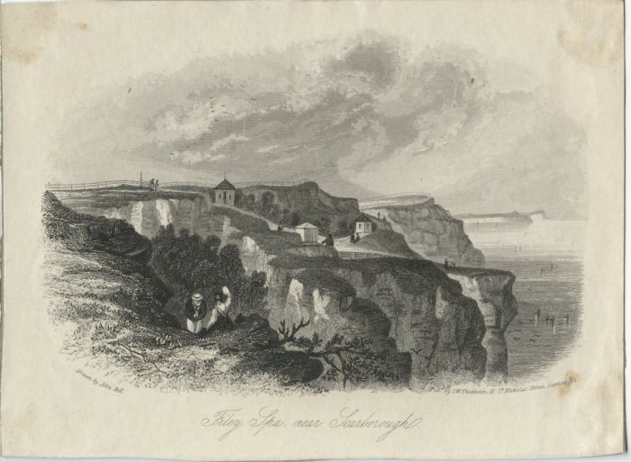 Seven 19th Century Engravings/Lithographs  of Filey