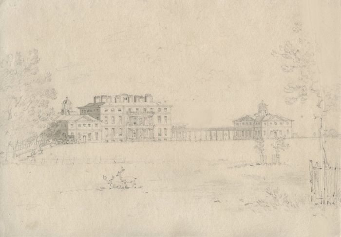Stansted House (Stansted Park) Sussex 1811 Drawing