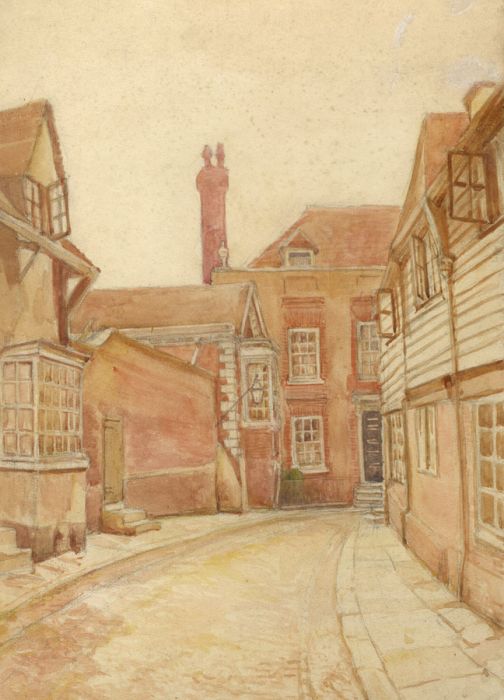 19th Century Watercolour - Henry James House in Rye, Sussex