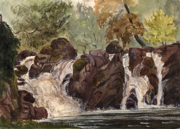 Miller's Lynn, Inveraray 1858 Watercolour with Bodycolour