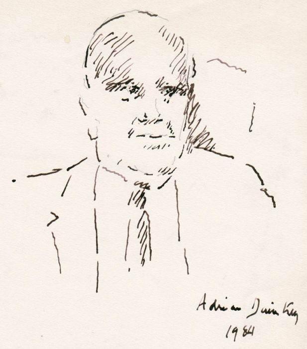 Adrian Daintrey - 1984 Pen and Ink Portrait