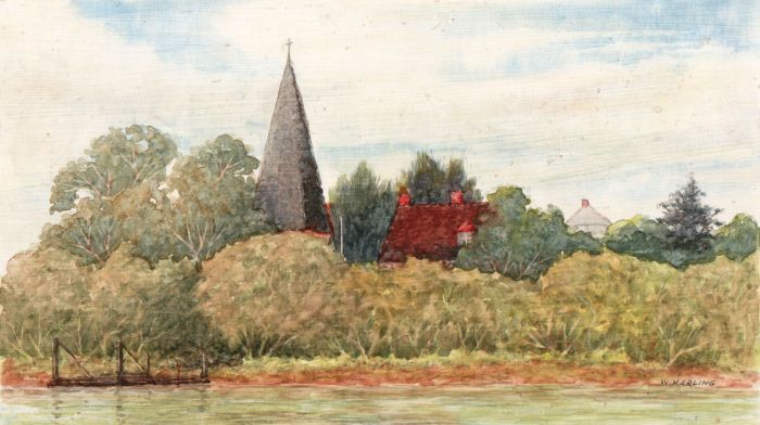 W Harling - Mid 20th Century Watercolour, Bury, Sussex