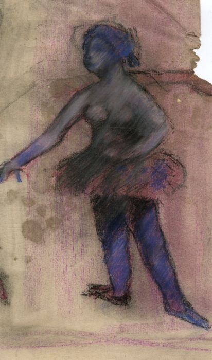 19th Century Pastel - Portrait of a Ballerina