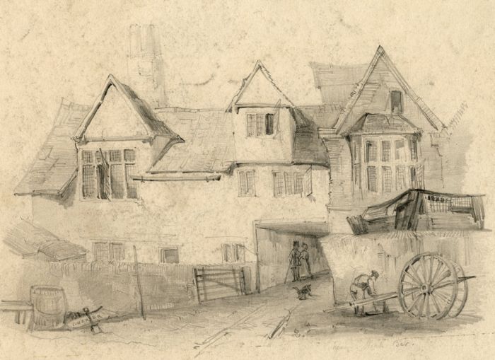 J Harper - Delightful 1901 Graphite Drawing, Near Monk Bar, York