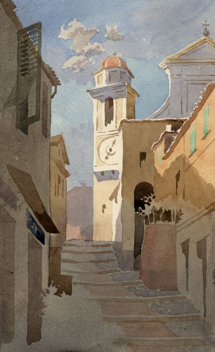 Claude Spero - Unfinished Late 19th Century Watercolour
