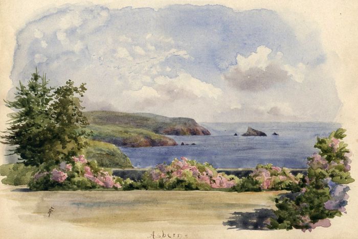 Asberne, 19th Century Watercolour