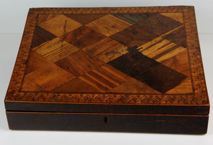 Early 19th Century Parquetry Inlaid Writing Box.