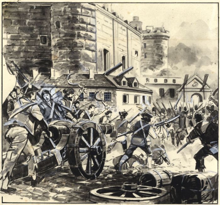 1976 Watercolour - The French Revolution from Look and Learn