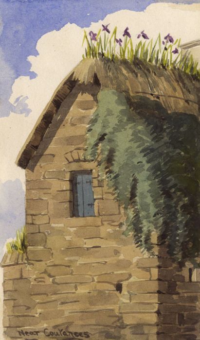 Walker F Lyon - Late 19th Century Watercolour, Cottage near Coutances, Normandy