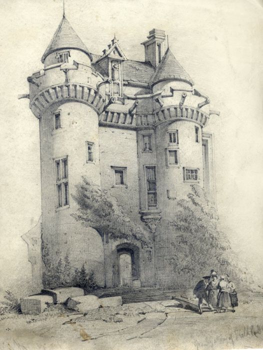 Fine Mid 19th Century Graphite Drawing