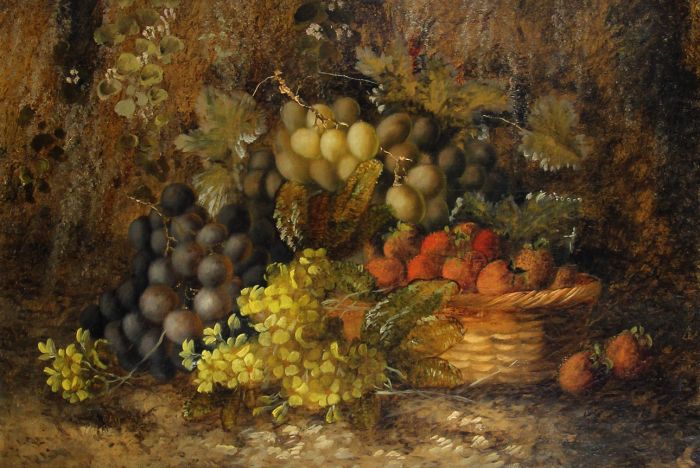 Alice Redgrave - 1896 Oil, Pair of Framed Still Life Paintings