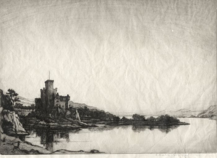 Henry Macbeth-Raeburn - Early 20th Century Etching, Dunvegan Castle