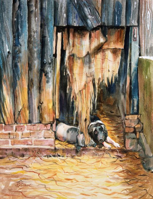 Rebecca Jelbert - 1989 Mixed Media, Resting in Straw
