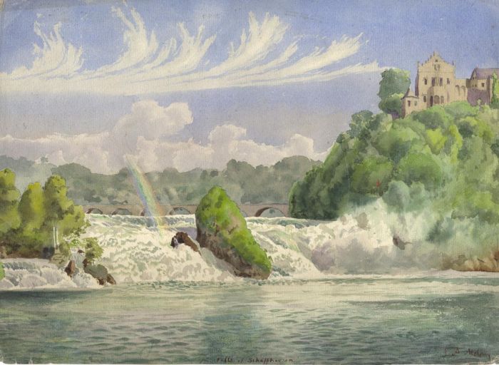 Major F.A. Molony - Early 20th Century Watercolour, Schaffhausen, Switzerland