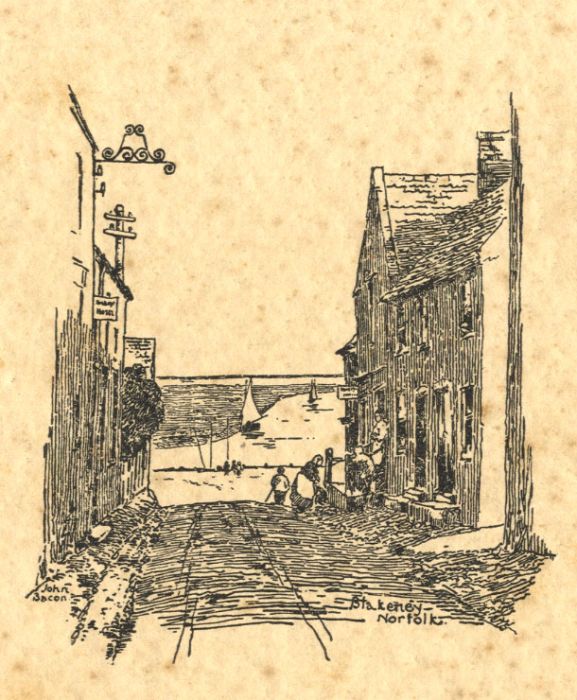 John Bacon - Early 20th Century Etching, Blakeney, Norfolk