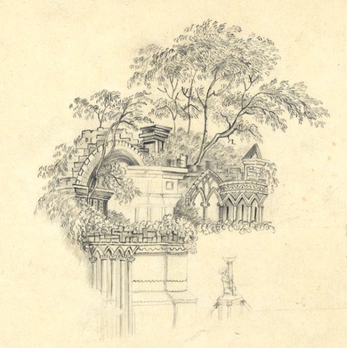 19th Century Graphite Drawing
